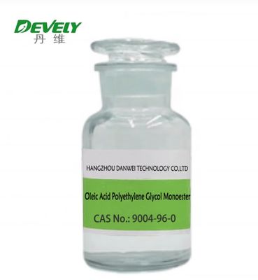 Oleic Acid Polyethylene Glycol Monoester  for excellent smoothing and emulsifying in textile industry Cas No. 9004-96-0